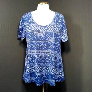 Luluroe print blouse
